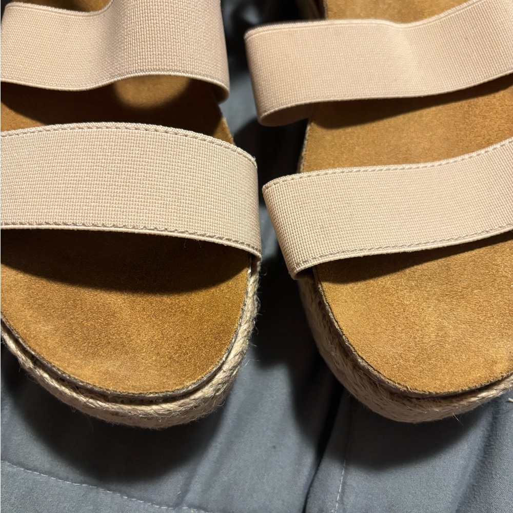 STEVE MADDEN Women's Kimmie Tan Strappy Platform Sandals Size 9 - Picture 2 of 8